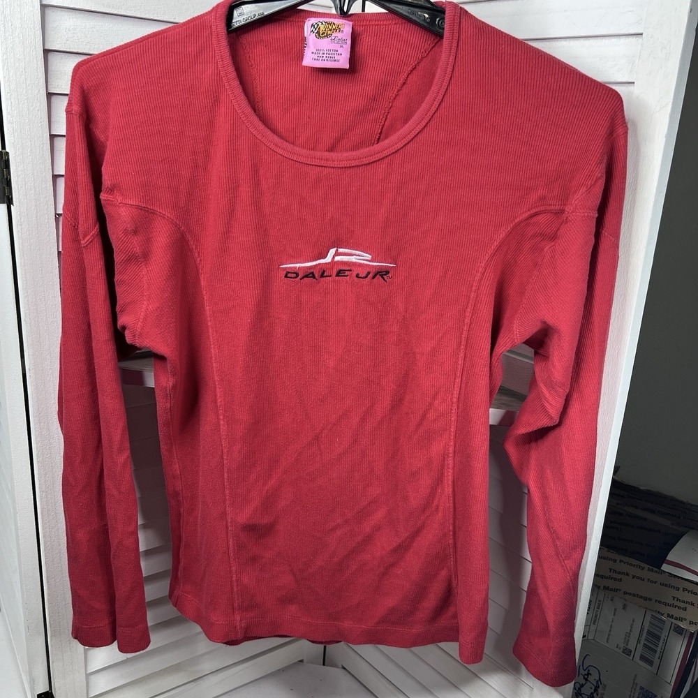 Vtg Dale Earnhardt Jr #8‎ NASCAR WomenS Shirt XL Red Winner's Circle RUNS SMALL